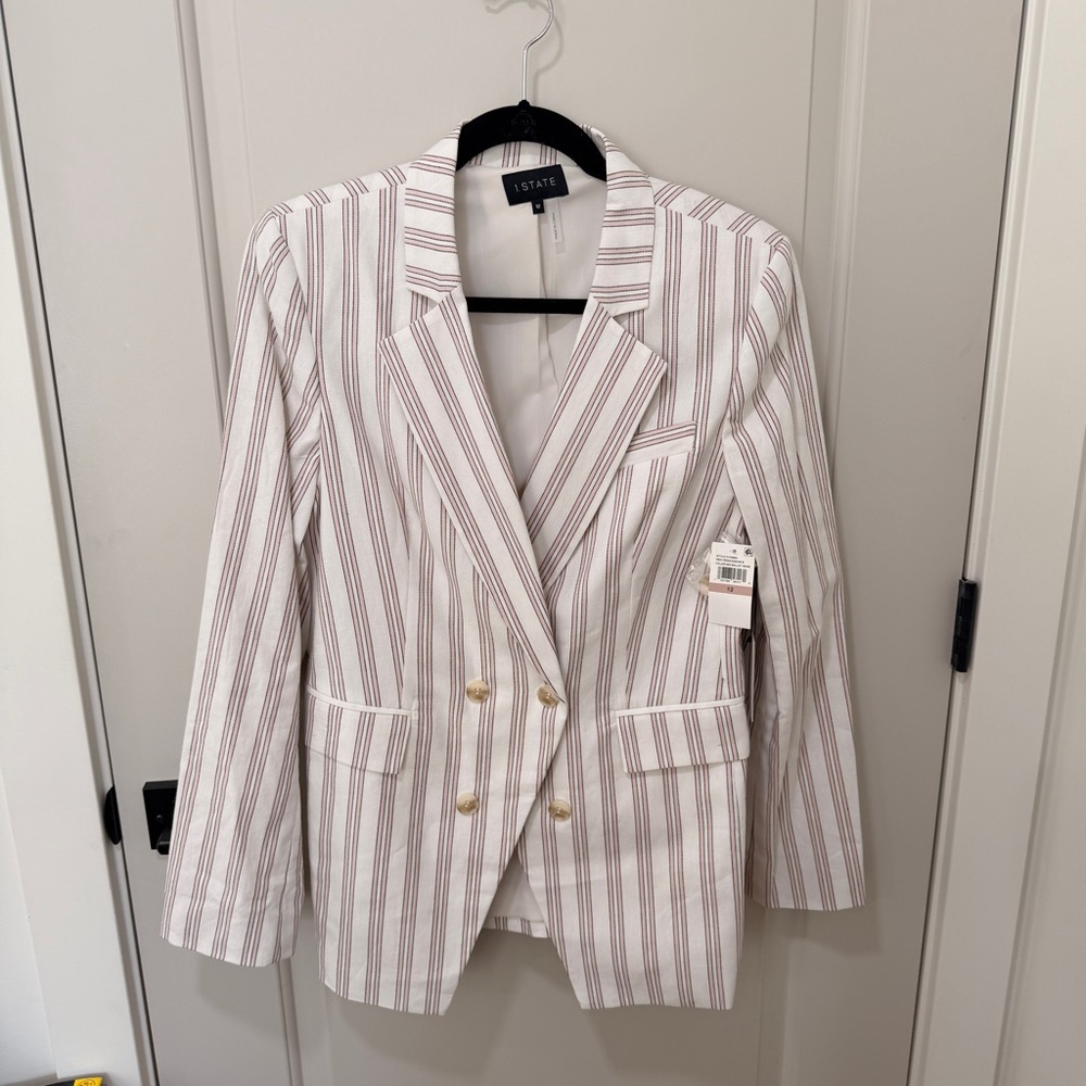 1. State Striped Blazer NWT